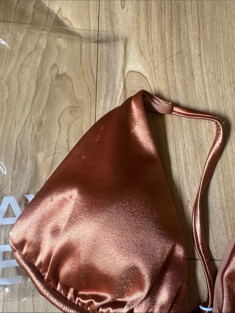 Monday Swimwear Kauai Top BRONZE SHINY JERSEY